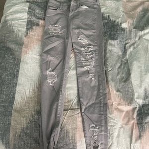 GREY AMERICAN EAGLE JEGGINGS